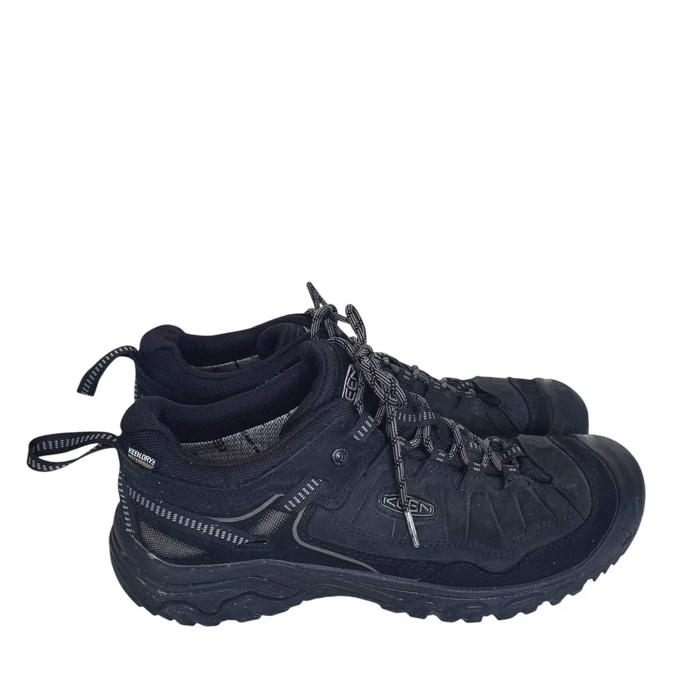 KEEN Mens Targhee III Waterproof Hiking Shoes 11 Black Trail Outdoor Sneaker